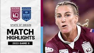 Women’s State of Origin 2023 | Queensland Maroons v New South Wales Sky Blues | Match Highlights