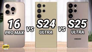 iPhone 16 Pro Max vs Samsung S24 Ultra vs Samsung S25 Ultra | Mr Mobo Tech