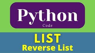 Reverse List In Python | List In Python | Python Tutorial | Exersices #shorts  #python #ytshorts