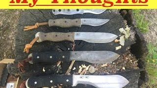 My Thoughts on Each Woodsman Grind Blade / Knife Design