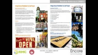 Maryland Historic Tax Credit Webinar