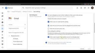 Gmail Email Delegation in Google Workspaces