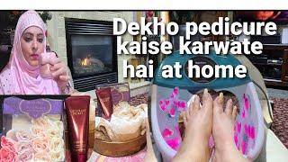 Relaxing Pedicure At Home with wax New style |zakia usa vlogs 