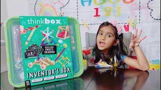 Aara unboxing The Think Box toy for kids | INVENTOR’S BOX REVIEW | Aara kids TV