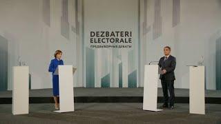 Dezbaterea electorală dintre Maia Sandu și Alexandr Stoianoglo