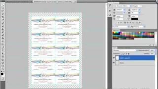 Как сделать визитку в Фотошопе. "Сборка для типографии"
