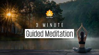 3 Minute Breathing Meditation | 3-Minute Guided Breathing Exercise For Focus & Relaxation