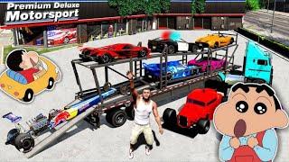 Shinchan Became Riches Persian in GTA 5 | SHINCHAN and FRANKLIN Stealing Supercars in GTA 5 [Hindi]