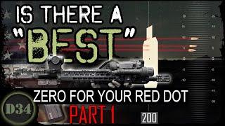 Is there a BEST ZERO for your red dot ( PART 1 )