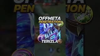 OFFMETA Full Penetration Terizla Build! Mobile Legends #mobilelegends #mlbb #gaming