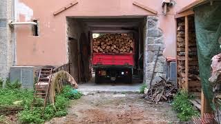 Johnny Depp delivering wood in Barga Tuscany