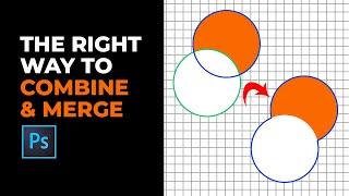 Combine and Merge Shapes in Photoshop | Photoshop Tricks