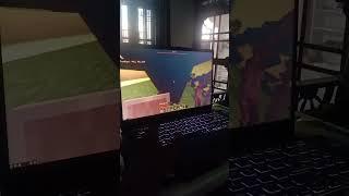 First time playing  minecraft on laptop #gaming #laptop #laptopgameplay #gameplay