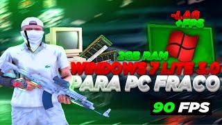 WINDOWS 7 LITE 3.0 para pc ultra fraco 2022 