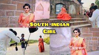 BTS!!! My Lifes 1st South Indian Girl look Creation With professional Photoshoot | Bindass Kavya