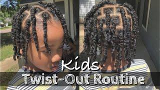 Twist Out Tutorial | Kids | Natural Hair | Type 4 Hair