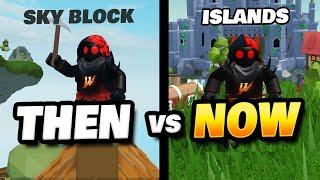 THEN vs NOW - Roblox Skyblock vs Roblox Islands