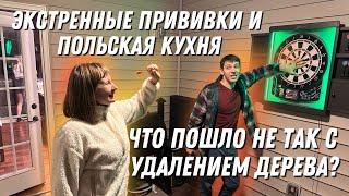 Нам убирают дерево/ Прививки детям/ Школьный праздник/ Играем в Дартс и Бигос по Польски!