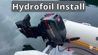 How to INSTALL a HYDROFOIL On An Outboard Motor | Stingray Classic Jr