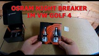 Einbau von OSRAM NIGHT BREAKER H 7 LED in einen VW Golf 4