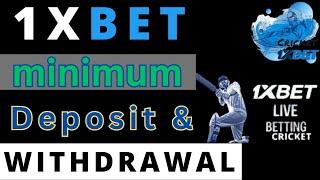 1xbet Minimum Deposit And Withdrawal || 1xbet deposit and withdrawal