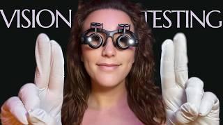 Fast Paced ASMR Eye Exam with Pen Lights, Color Changing Lights, and Goggles