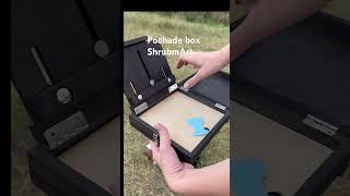 New from Shrubmart — black pochade box for plein air. #easel #oilpainting #pochadebox #pleinairart