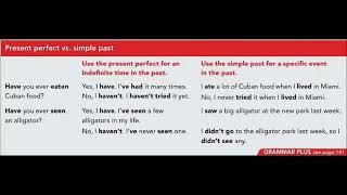 Grammar focus Present perfect vs Simple past