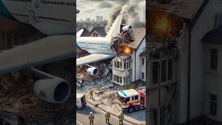 "Airbus A380 Catches Fire! Dramatic Crash Landing into House!"