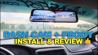 WOW! The Perfect Dash Cam & Rear View Cam Combo For Older Cars (F-BODY INSTALL & REVIEW)