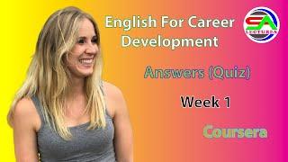 English For Career Development Quiz Answer Week One