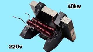 How to use copper spring into a 40000w most powerful generator