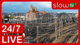  4K LIVE: Trainspotting on Prague Main Station | 24/7 LIVE