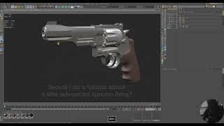 Cinema 4D Revolver Simulation