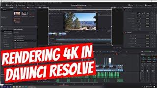 DAVINCI RESOLVE 4K  RENDERING - BEST RENDER SETTINGS FOR YOUTUBE