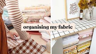 Organise My Fabric With Me + My New Instagram Worthy Fabric Storage!