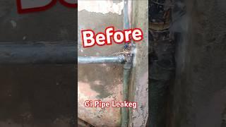 Gi Pipe repair #shorts #vipplumberyt #diyhacks #lifehacks