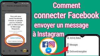 Comment connecter Facebook Messenger à Instagram ||  Comment ajouter Facebook avec Instagram