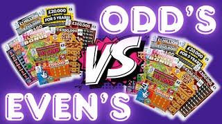  Do scratch ticket numbers matter? Odds VS Evens on the national lottery scratch cards 