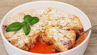 Easy Strawberry and Rhubarb Cobbler Recipe | How to Make Cobbler Pie