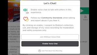 How to get voice chat on roblox without an Id