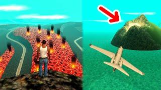 COLOQUEI UM VULCÃO EM ERUPÇÃO NO GTA SA - O FIM DE LOS SANTOS!