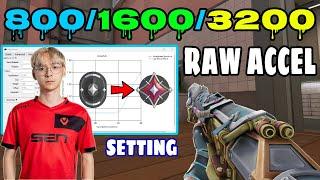 800 1600 And 3200 Dpi Raw Accel Settings For Valorant | The BEST Raw Accel Guide