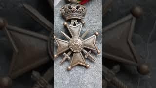 Бельгия военный крест короля Альберта 1915 Belgium Military Cross of King Albert WWI croix guerre