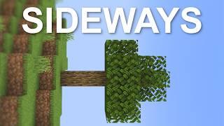 I Tried To Beat Minecraft Sideways