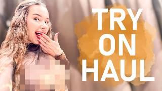 [4K] TRY ON HAUL | SHEER LONGSLEEVES WITH LISA | NO BRA CHALLENGE GET READY WITH ME