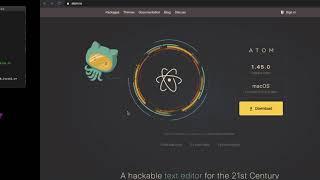 Guide to connect Atom editor and terminal from home