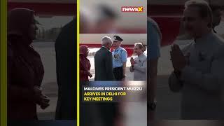 #watch | Maldives President Muizzu Arrives in Delhi for Diplomatic Meetings | NewsX
