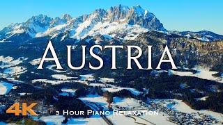 [4K] AUSTRIA  Österreich 2024 Drone Aerial | Study & Work | 3 Hour Piano Relaxation | Drohne