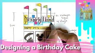 DISNEY CAKE | Designing a Birthday Cake | Black Girl Makes